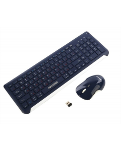 Клавіатура бездротова Maxxter KMS-WCM-01BL-UA + миша Синя (Dark Blue)