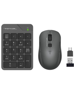 Беспроводная цифровая клавиатура Fstyler FG1600C Air2 + мышь Серая (Gray)