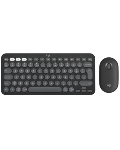 Клавіатура бездротова Logitech Pebble 2 Combo for Mac + миша Сіра (Graphite)
