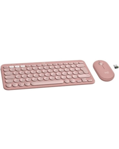 Клавіатура бездротова Logitech Pebble 2 Combo + миша Рожева (Rose)