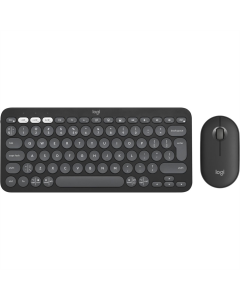 Клавіатура бездротова Logitech Pebble 2 Combo + миша Сіра (Graphite)