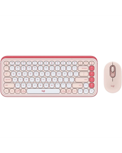 Клавіатура Bluetooth Logitech Pop Icon Combo + миша Рожева (Rose)