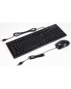Клавіатура A4Tech KR-8372 + миша Чорна (Black)
