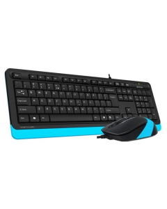 Клавиатура A4Tech F1010 + мышь Синяя (Черно-синяя)