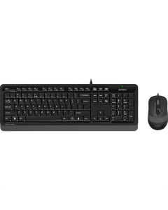 Клавиатура A4Tech F1010 + мышь Серая (Черно-серая)