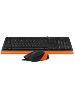 Клавіатура A4Tech F1010 + миша Помаранчева (Black Orange)