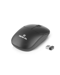 Миша бездротова Real-EL RM-313 W Чорна (Black)