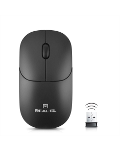 Миша бездротова Real-EL RM-313 W Чорна (Black)