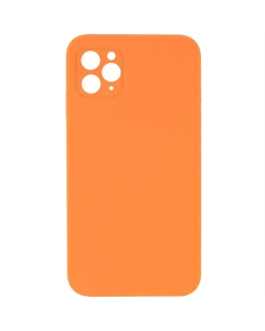 Чохол накладка для iPhone 11 Pro Silicone Case Square Full Camera (AA) NL Помаранчева (Papaya)