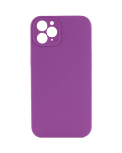 Чохол накладка для iPhone 11 Pro Silicone Case Square Full Camera Protective (AA) NL Фіолетова (Grape)