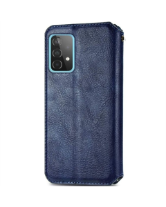 Чехол кейс для Samsung A52/A52 5G/A52s GETMAN Cubic (PU) Синий (Blue)