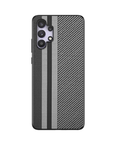 Чехол-накладка для Samsung A52/A52 5G/A52s Grid TPU+PC Черный (Black Line)