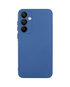 Чехол-накладка для Samsung S24 FE GETMAN Liquid Silk Full Camera TPU Синий (Темно-синий)