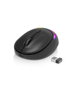 Миша беспроводная Real-EL RM-440W Черная (Black)