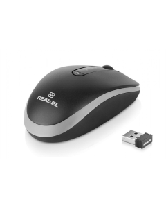 Миша бездротова бездротова Real-EL RM-455W Чорна (Black)