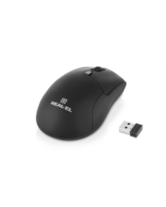Миша беспроводная Real-EL RM-460W Черная (Black)