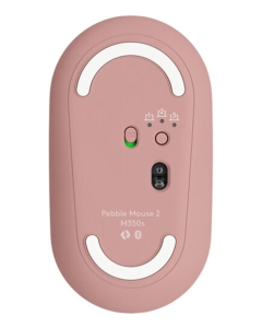 Миша беспроводная мышь Logitech Pebble Mouse 2 M350 в розовом цвете.