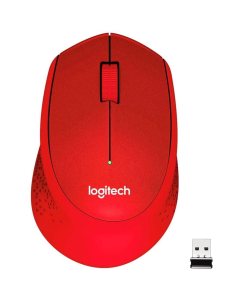 Миша Logitech M330 Silent Plus Червона (Red)