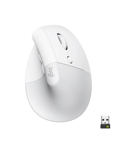 Миша бездротова Logitech Lift Vertical Ergonomic Біла (Белая)
