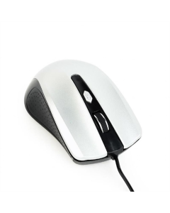 Миша Gembird MUS-4B-01-BS Серая (Черно-серая)