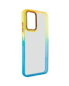 Чехол-накладка для Samsung A24 Fresh серии sip TPU+PC Бирюзовый Оранжевый (Turquoise Orange)