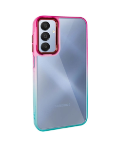Чехол-накладка для Samsung A24 Fresh серии sip TPU+PC бирюзово-розовый (Turquoise Pink)