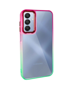 Чехол-накладка для Samsung A24 Fresh серии sip TPU+PC Зеленый Розовый (Lettuce Pink)