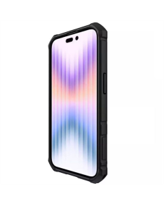 Чохол накладка для iPhone 14 Pro Max TPU+PC Nillkin CamShield Armor Pro (шторка на камеру) Синя (Blue)