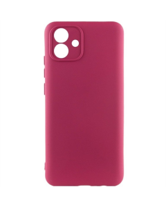 Чехол-накладка для Samsung A05 GETMAN Liquid Silk Full Camera TPU Бордовый (Марсала)