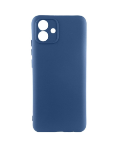 Чохол-накладка для Samsung A05 GETMAN Liquid Silk Full Camera TPU Синя (темно-синий)