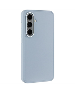 Чехол-накладка для Samsung S24/S25 Bonbon Metal Style TPU Голубой (Mist blue)