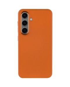 Чехол-накладка для Samsung S24/S25 Bonbon Metal Style TPU Оранжевый (Папайя)