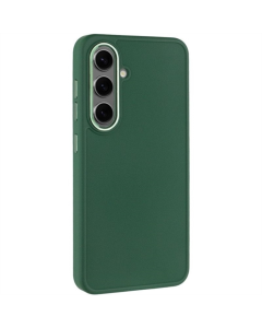 Чохол-накладка для Samsung S24/S25 Bonbon Metal Style TPU Зелена (Армійський зелений)