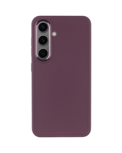 Чехол-накладка для Samsung S24/S25 Bonbon Metal Style TPU Бордовый (Сливовый)