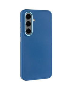 Чехол-накладка для Samsung S24/S25 Bonbon Metal Style TPU Синий (Джинсовый синий)