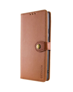 Чохол кейс для Samsung S24 GETMAN Gallant (PU) Коричневий (Brown)
