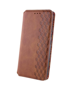 Чохол кейс для Samsung S24 GETMAN Cubic (PU) Коричневий (Brown)