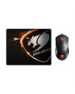 Миша ігрова Cougar Minos XC USB + килимок Speed XC Чорна (Black)