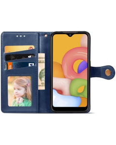 Чохол кейс для Samsung M53 5G GETMAN Gallant (PU) Синій (Blue)