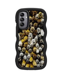 Чехол-накладка для Samsung A15 4G/5G Cloudy Pictures TPU Черный (Черные лапы)