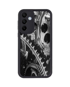 Чехол-накладка для Samsung A56 5G Prestige TPU Черный (Black Gears)