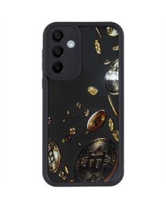 Чехол-накладка для Samsung A56 5G Prestige TPU Черный (Черные монеты)