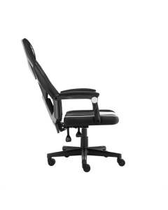 Крісло ігрове 1stPlayer P01 Чорне Біле (Black White)