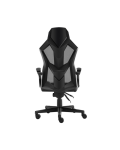 Крісло ігрове 1stPlayer P01 Чорне Біле (Black White)