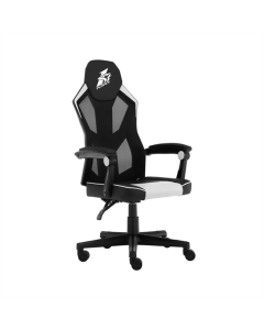 Крісло ігрове 1stPlayer P01 Чорне Біле (Black White)