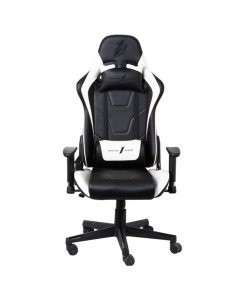 Крісло ігрове 1stPlayer FK2 Чорне Біле (Black White)