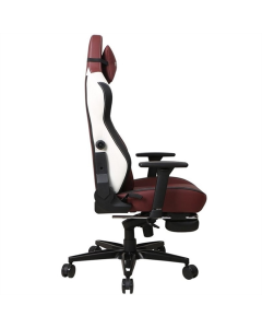 Крісло ігрове 1stPlayer Duke Чорне Біле Червоне (Black White Red)