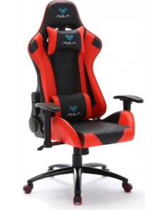 Крісло ігрове Aula F1029 Gaming Chair Чорне Червоне (Black Red)