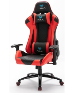 Крісло ігрове Aula F1029 Gaming Chair Чорне Червоне (Black Red)