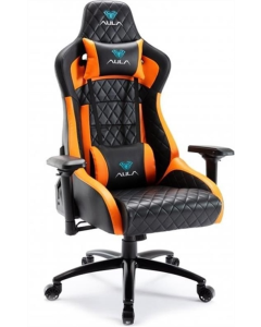 Крісло ігрове Aula F1031 Gaming Chair Чорне Помаранчеве (Black Orange)